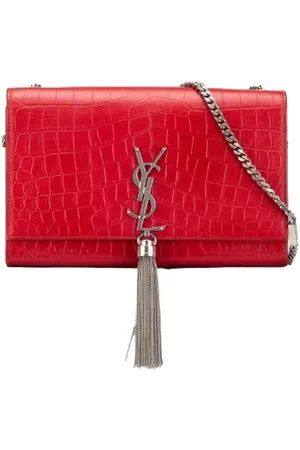 Saint Laurent Pre-owned, Kobieta, Czerwony, ONE SIZE, Skóra, Pre-owned skórzane torby na ramię