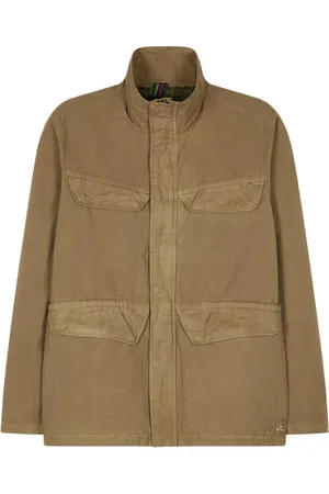 Paul Smith Kurtki, Mężczyzna, brązowy, M, Militarna Kurtka Polowa