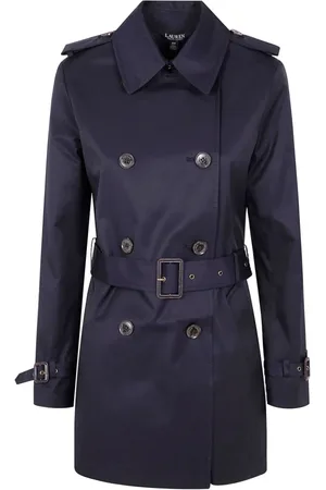 Ralph Lauren Płaszcze, Kobieta, Niebieski, M, Płaszcze Lauren Niebieskie