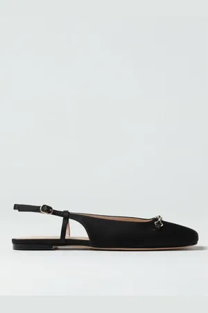 Twin-Set Buty, Kobieta, Czarny, 36 EU, Lososie Slingback Baletki Szczegół łańcucha