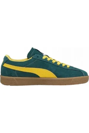 PUMA Buty, Mężczyzna, Zielony, 43 EU, Zamsz, Klasyczne Skórzane Sneakersy
