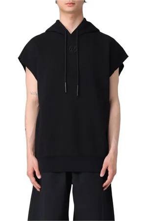 44 Label Group Bluzy, Mężczyzna, Czarny, L, Czarny Sweter z Okrągłym Dekoltem