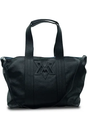 vic matiè Torebki, Kobieta, Czarny, ONE SIZE, Skóra, Janis Czarny Maxi-Odwrotny-Podwójny-Shopper