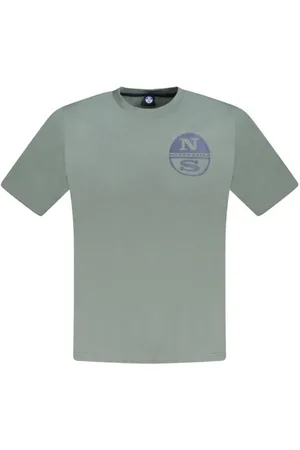 North Sails Koszulki, Mężczyzna, Zielony, 2XL, Zielony T-shirt z bawełny