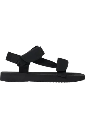 Burberry Buty, Mężczyzna, Czarny, 42 EU, Nylon, Sportowe sandały z płaską podeszwą