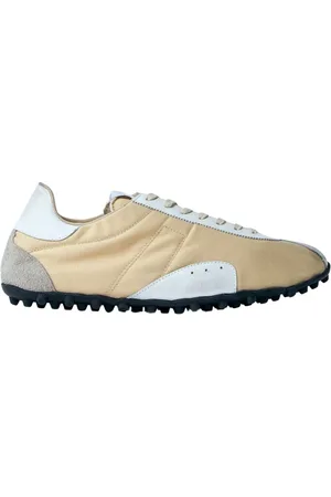 Maison Margiela Buty, Kobieta, Beżowy, 40 EU, Sneakersy z Kontrastowym Panelem