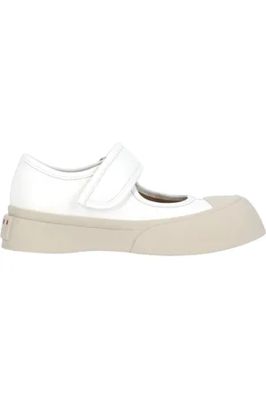 Marni Buty, Kobieta, Biały, 39 EU, Czarne Buty Mary Jane Na Rzep