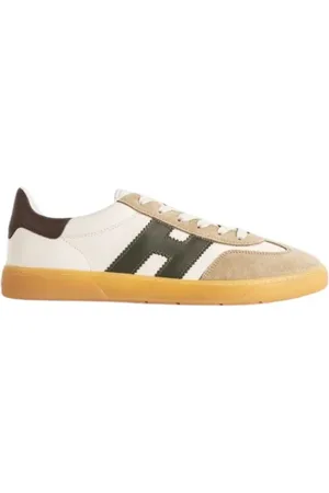 Hogan Buty, Mężczyzna, Wielobarwność, 40 EU, Zamsz, Cool Ivory Khaki Sneakers