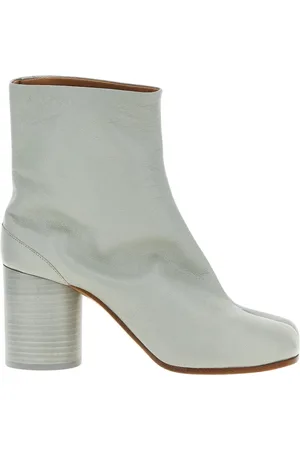 Maison Margiela Buty, Kobieta, Zielony, 37 EU, Białe Botki z Podziałymi Palcami