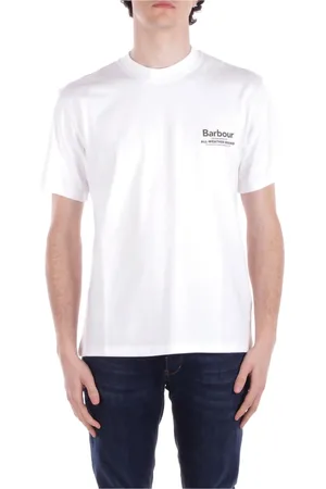 Barbour Koszulki, Mężczyzna, Biały, L, Białe T-shirty i Pola z Logo