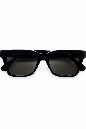 Retrosuperfuture Akcesoria, unisex, Czarny, ONE SIZE, Czarne okulary przeciwsłoneczne Modny model