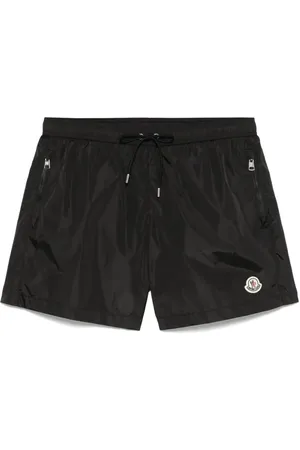 Moncler Stroje kąpielowe, Mężczyzna, Czarny, XL, Czarna Kurtka z poliamidu