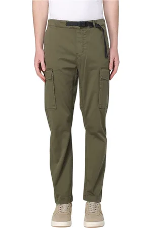 Woolrich Spodnie, Mężczyzna, Zielony, W34, Spodnie Cargo z Paskiem