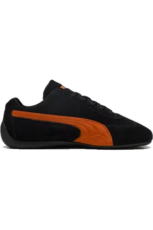 PUMA Buty, Mężczyzna, Czarny, 41 EU, Skóra, Speedcat OG Czarne & Pomarańczowe Sneakersy