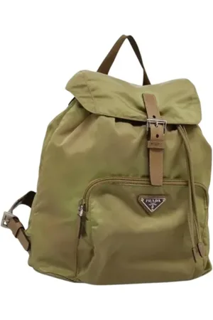 Prada Pre-owned, Kobieta, Zielony, ONE SIZE, Nylon, Pre-owned Nylon backpacks