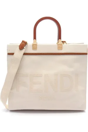 Fendi Pre-owned, Kobieta, Biały, ONE SIZE, Pre-owned Canvas totes