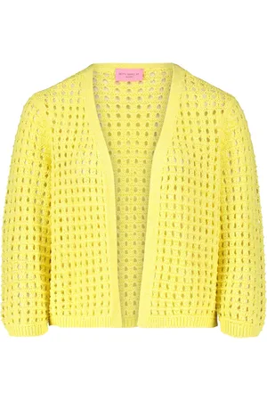 Betty Barclay Swetry, Kobieta, Żółty, S, Sweter Casual z Efektowną Przędzą