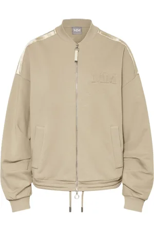 Max Mara Bluzy, Kobieta, Beżowy, L, Kurtka w sportowym stylu z ściąganym dołem