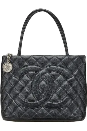 CHANEL Pre-owned, Kobieta, Czarny, ONE SIZE, Skóra, Pre-owned Leather totes