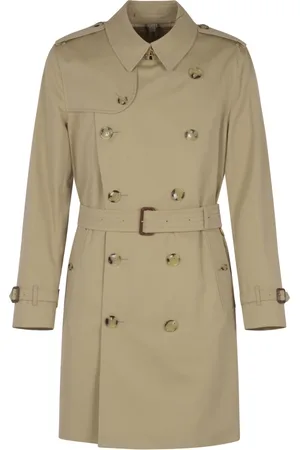 Burberry Płaszcze, Mężczyzna, Żółty, 2XL, Heritage Trench Coat
