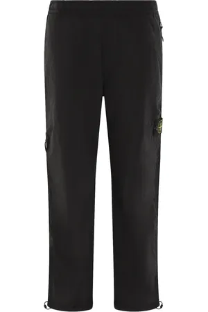 Stone Island Spodnie, Mężczyzna, Czarny, W30, Czarne Joggersy dla Mężczyzn