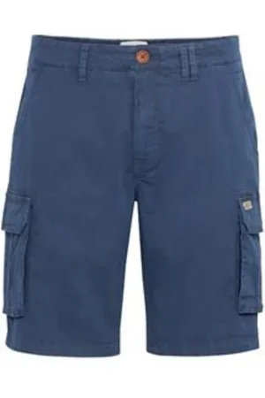 Blend Szorty, Mężczyzna, Niebieski, S, Len, Cargo Bermuda Shorts