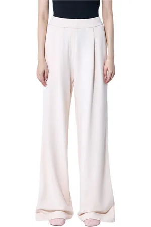 DRIES VAN NOTEN Spodnie, Kobieta, Beżowy, S, Bawełniane Track Pants