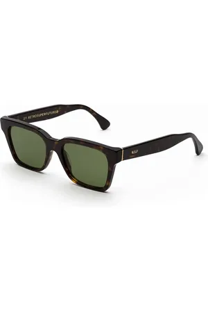Retrosuperfuture Akcesoria, unisex, Zielony, ONE SIZE, Zielone Okulary Przyciągający Unisex Model