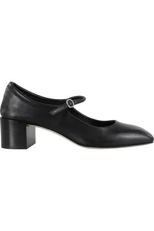 Aeyde Buty, Kobieta, Czarny, 40 EU, Czarna skórzana pompa z kwadratowym palcem