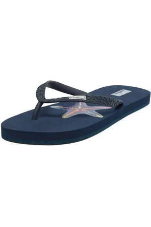 Vilebrequin Buty, Kobieta, Niebieski, 36 EU, Klapki Disco Stars dla kobiet