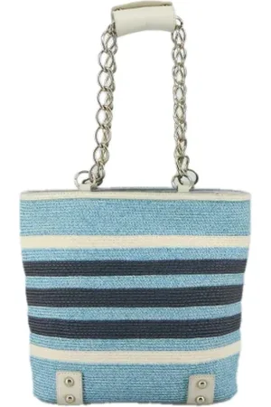 Burberry Pre-owned, Kobieta, Niebieski, ONE SIZE, Skóra, Pre-owned Fabric shoulder-bags