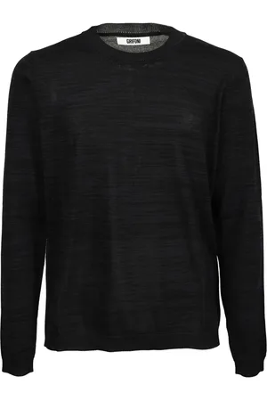 Mauro Grifoni Swetry, Mężczyzna, Niebieski, M, Dwukolorowy T-shirt z okrągłym dekoltem