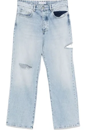 Icon Denim Jeansy, Mężczyzna, Niebieski, W33, Denim, Jasne Dżinsy Ripped
