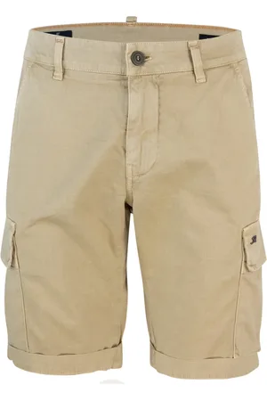 Masons Szorty, Mężczyzna, Beżowy, XL, Cargo Slim Fit Bermuda Spodnie