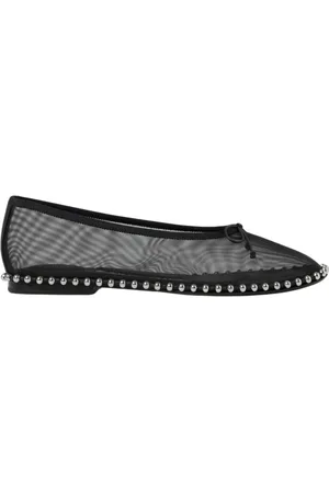Alexander Wang Buty, Kobieta, Czarny, 36 EU, Studded Trim Mesh Ballet Flats