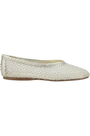 FORTE FORTE Buty, Kobieta, Szary, 36 EU, Szare Crystal Mesh Ballerina Flats