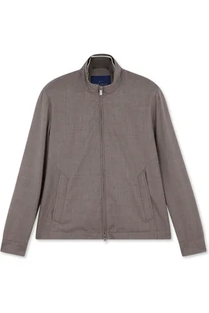 Paul & Shark Kurtki, Mężczyzna, Beżowy, 2XL, Luksusowa Kamizelka Bomber z Wełny i Jedwabiu