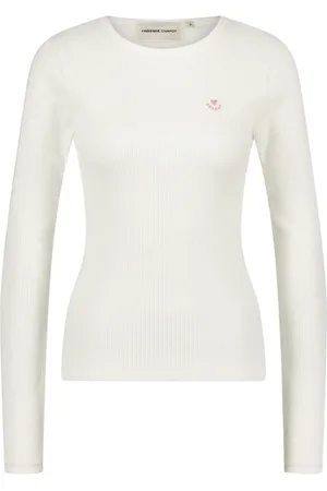Fabienne Chapot Koszulki, Kobieta, Biały, 2XL, Tanja Long Sleeve T-Shirt