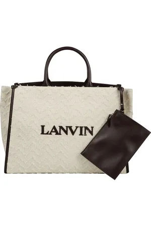 Lanvin Torebki, Mężczyzna, Beżowy, ONE SIZE, Torba Tote z paskiem na ramię