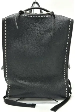 Fendi Pre-owned, Mężczyzna, Czarny, ONE SIZE, Skóra, Pre-owned skórzane torby na ramię