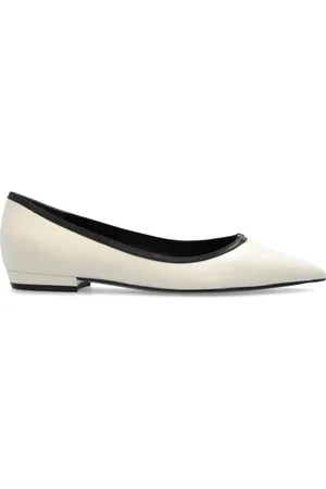 Tory Burch Buty, Kobieta, Beżowy, 37 EU, Skóra, Baleriny z logo