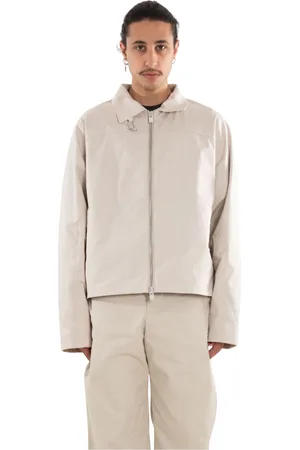 HELIOT EMIL Kurtki, Mężczyzna, Beżowy, L, Igneous Zipped Jacket St 18