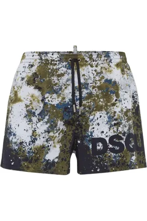 Dsquared2 Stroje kąpielowe, Mężczyzna, Wielobarwność, S, Kamizelka w stylu kamuflaż dla mężczyzn