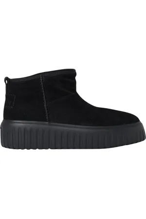 Hogan Buty, Kobieta, Czarny, 35 EU, Zamsz, Zamszowe Platformy Botki