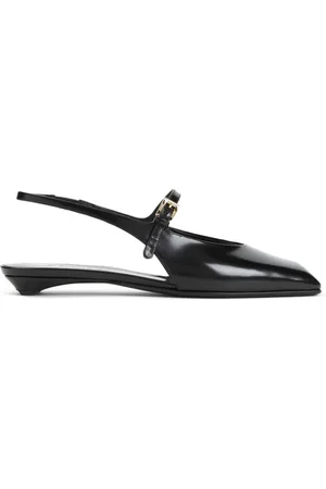 Prada Buty, Kobieta, Czarny, 39 EU, Czarne Skórzane Kapcie Eleganckie Wygodne Obcas
