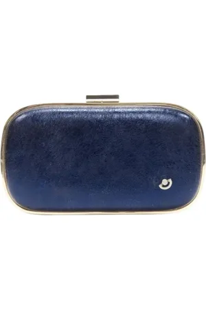 Anya Hindmarch Pre-owned, Kobieta, Niebieski, ONE SIZE, Skóra, Pre-owned Leather clutches