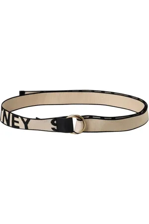 Stella McCartney Akcesoria, Kobieta, Beżowy, L, Elegancki Beżowy Pasek z Logo Dla Kobiet