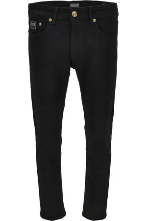VERSACE Jeansy, Mężczyzna, Czarny, W33, Spodnie