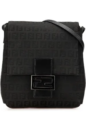Fendi Pre-owned, Kobieta, Czarny, ONE SIZE, Skóra, Pre-owned Canvas crossbody-bags