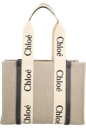 Chloé Pre-owned, Kobieta, Beżowy, ONE SIZE, Skóra, Fabric handbags